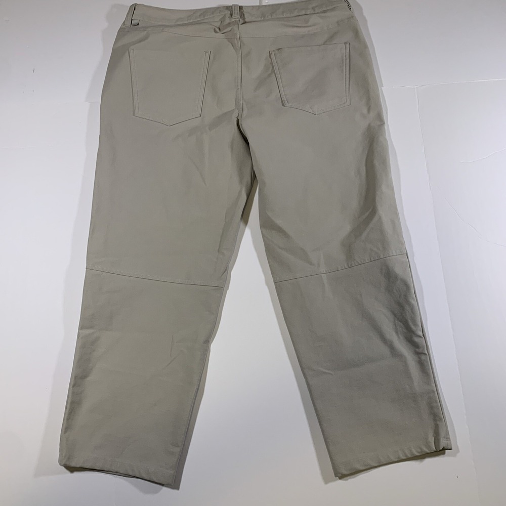 Lululemon Pants Mens 36x28‎ ABC Crop Pant Relaxed Utilitech Brown Tan Khaki - Picture 10 of 12